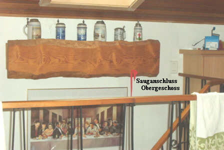Sauganschluss                              
    Obergeschoss